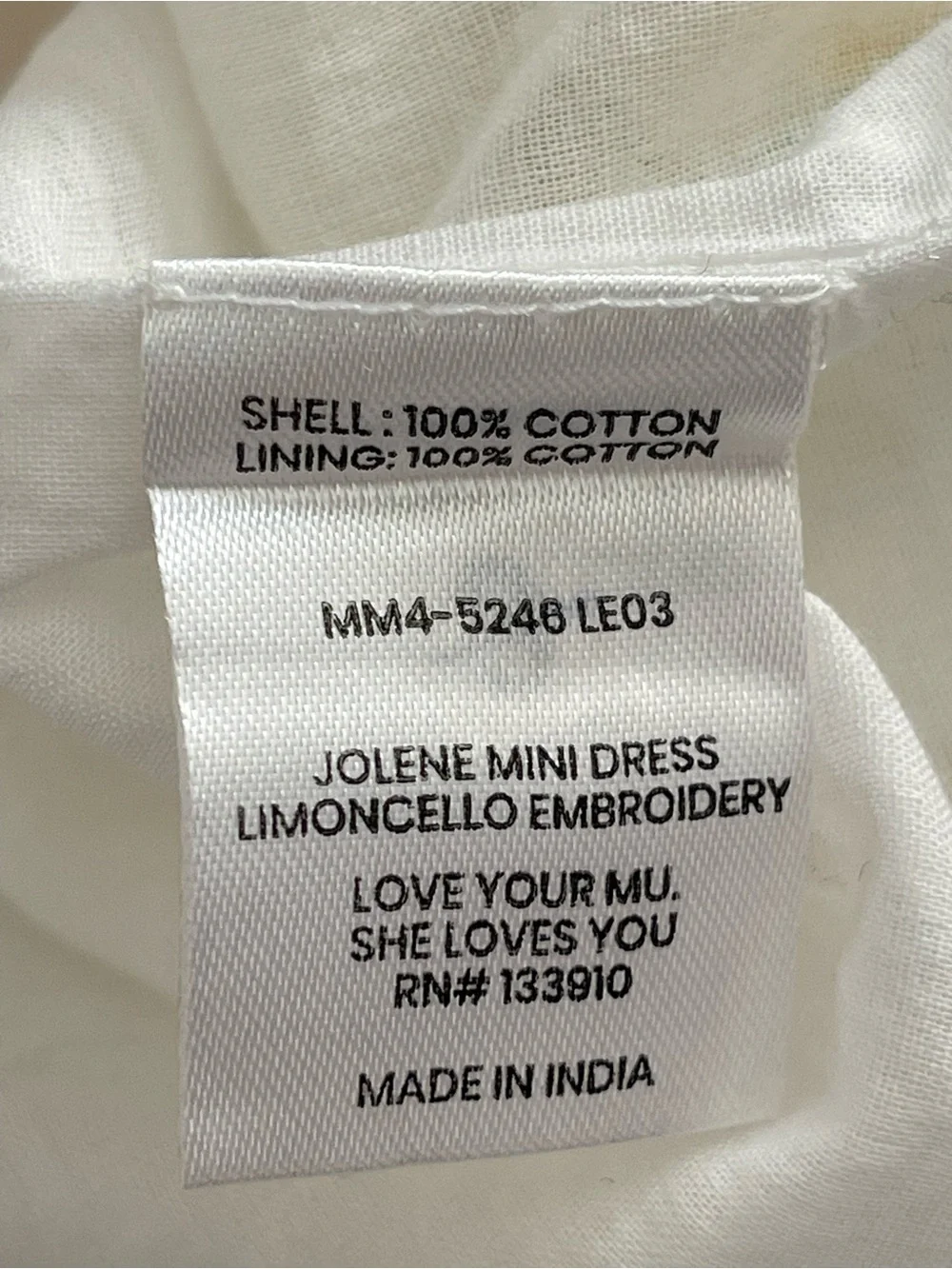 Show Me Your Mumu Jolene Mini Dress Limoncello Embroidery sz Small Coastal Chic - Picture 13 of 17